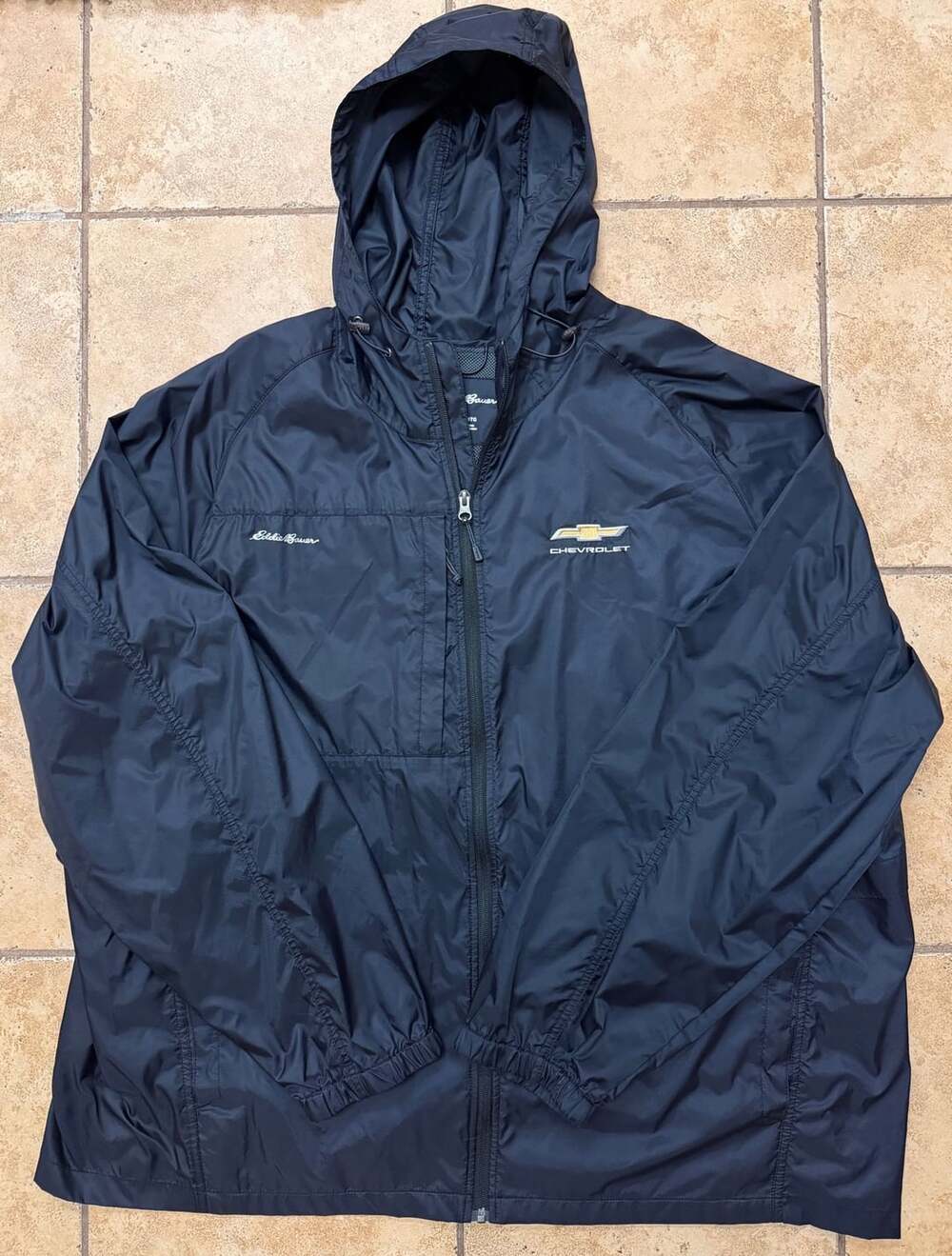 Eddie Bauer Chevrolet Packable Wind Jacket Size 4XL Black